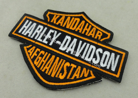 Customized Applique Sequin Embroidery Patches / Harley Davidson Badges