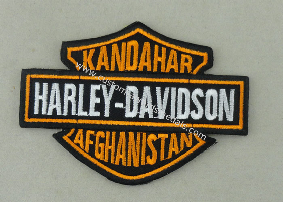 Customized Applique Sequin Embroidery Patches / Harley Davidson Badges