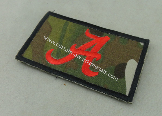 Customized Police Rubber PVC Patch with Raised Logo / Magic Tape