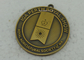 Antique Gold Zinc Alloy Die Cast Medals 1.2mm to 5.0mm Thickness