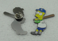 Brass Baseball Soft Enamel Pin for Religious / Memorial Custom Shaped