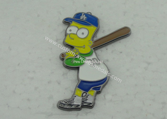 Brass Baseball Soft Enamel Pin for Religious / Memorial Custom Shaped