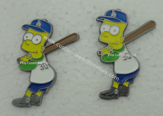 Brass Baseball Soft Enamel Pin for Religious / Memorial Custom Shaped