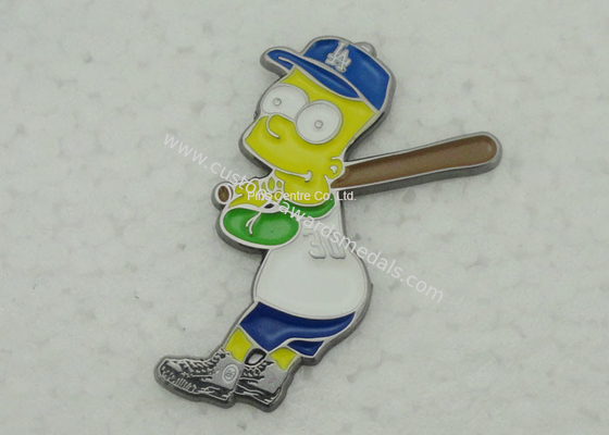 Brass Baseball Soft Enamel Pin for Religious / Memorial Custom Shaped