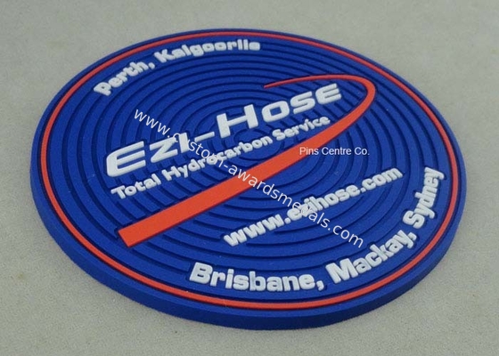 Customized Soft PVC Coaster With Logo Printing Diameter 9cm Pantone Chart