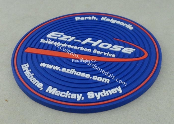 Customized Soft PVC Coaster With Logo Printing Diameter 9cm Pantone Chart