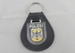 Iron Personalized Leather Keychains And Germany Polizei Leather Key Chain