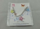 Promotional Butterfly Bracelet Key Chain , Iron Stamped with Soft Enamel