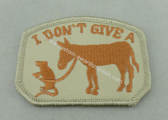 100% EMB Color Embroidery Uniform Patch With Velcro For Business Promotional