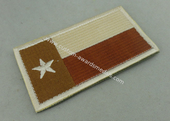 Cottom Material Custom Embroidery Patches Badges For Clothes With Iron Glue