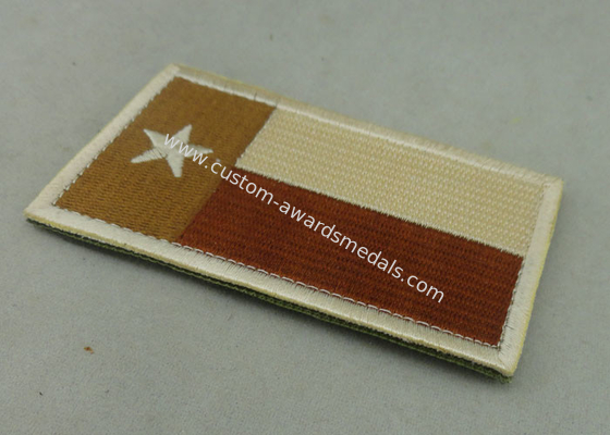 Cottom Material Custom Embroidery Patches Badges For Clothes With Iron Glue