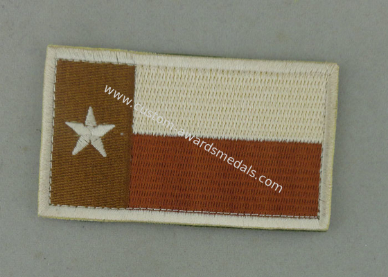 Cottom Material Custom Embroidery Patches Badges For Clothes With Iron Glue