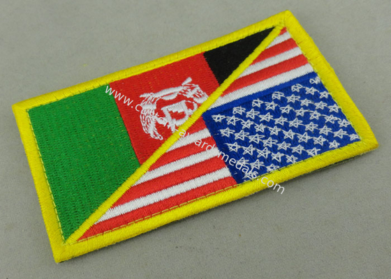 Customized Promotional US Uniform Badge Patch 3.25 Inch Eco - Friendly