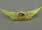 Soft Enamel Youth Flying Club Souvenir Badges With Gold Plating