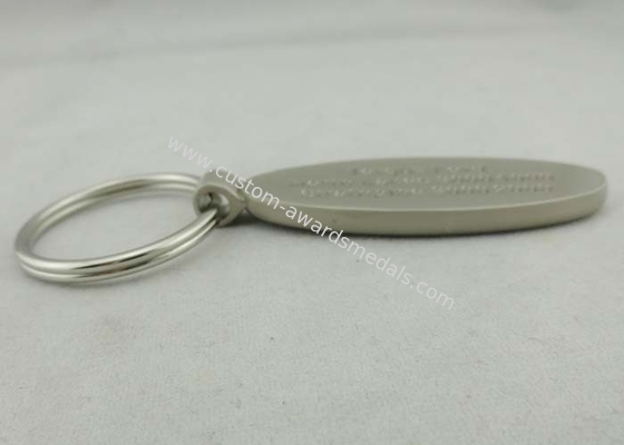 Promotional Ford Key Chain With Misty Plating , Laser Engraved Keychain