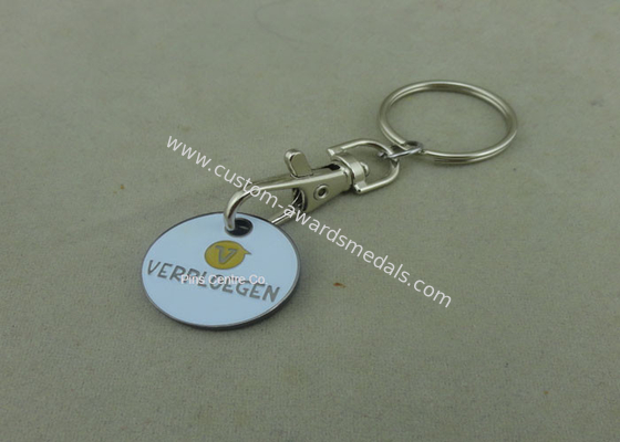 Personalised 2D Brass Stamped Trolley Coin 2.33 Mm Thickness For Store / Shop