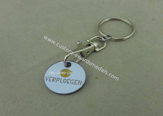 Personalised 2D Brass Stamped Trolley Coin 2.33 Mm Thickness For Store / Shop