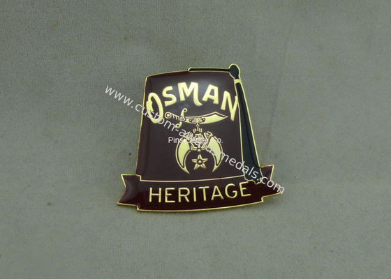 Synthetic Military Emblem Brass Soft Enamel Pin Die Stamped Custom Shape