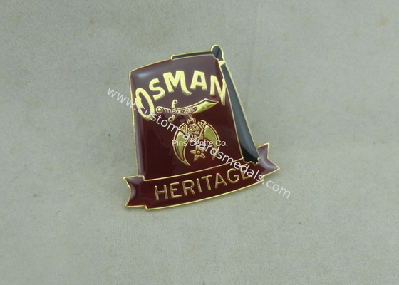 Synthetic Military Emblem Brass Soft Enamel Pin Die Stamped Custom Shape