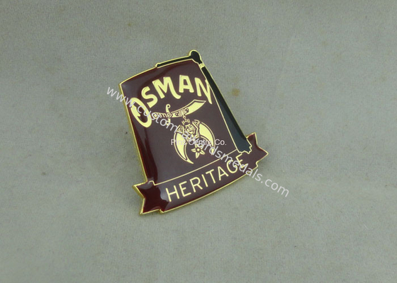 Synthetic Military Emblem Brass Soft Enamel Pin Die Stamped Custom Shape