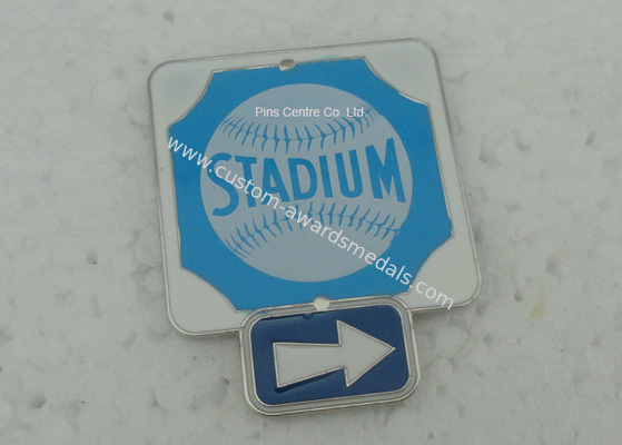 Business Promotional Soft Enamel Epoxy Award Pin , Photo Etched Club Pin