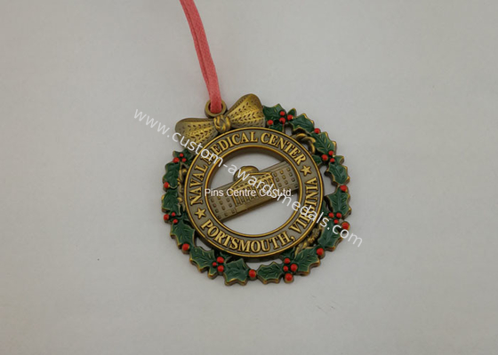 Durable Custom Sports Medallions , Promotional Awards Ribbon Running Race Medals