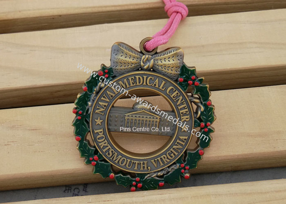 Durable Custom Sports Medallions , Promotional Awards Ribbon Running Race Medals