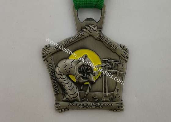 Durable Custom Sports Medallions , Promotional Awards Ribbon Running Race Medals