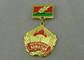 Brass Die Stamped Custom Medal Awards with Imitation Hard Enamel
