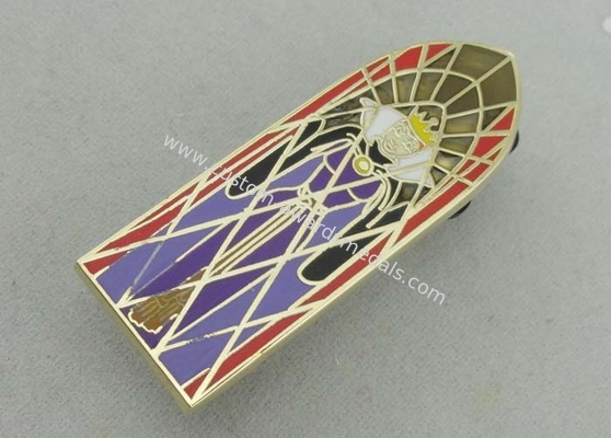 Die Casting Soft Enamel Pin With Gold Plating For Company Celebration