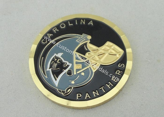 Diamond Cut Edge Personalized Coin With Soft Enamel For Awards