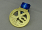 Hockey Die Cast Medals With Blue Ribbon For Sport Meeting / Festival