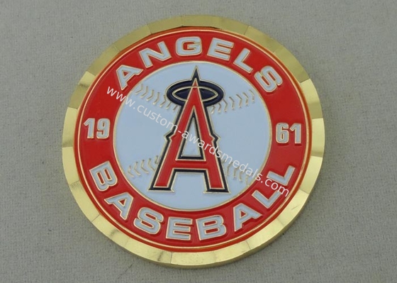 Angels Baseball Personalized Coins For Collection , 4.0 mm Thickness