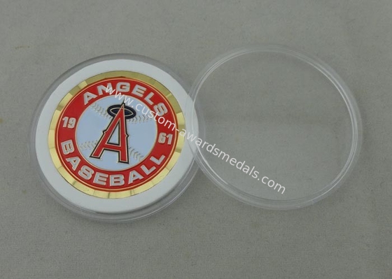 Angels Baseball Personalized Coins For Collection , 4.0 mm Thickness