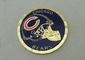 Souvenir Gold Plating Personalized Coins Soft Enamel 4.0 mm Thickness