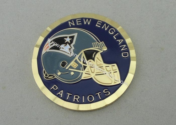 New England Patriots Personalized Coins With Soft Enamel 50.8mm Diameter