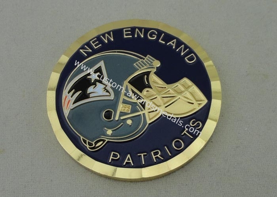 New England Patriots Personalized Coins With Soft Enamel 50.8mm Diameter