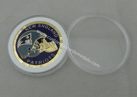 New England Patriots Personalized Coins With Soft Enamel 50.8mm Diameter