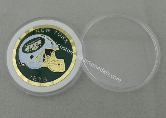 Diamond Cut Edge Personalized Military Coins Gold Plating  , 50.8 mm Dia