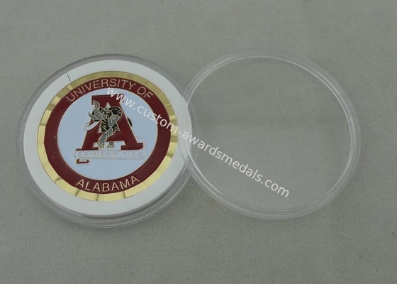 University Of Alabama Personalized Coins With Soft Enamel , 50.8mm Dia