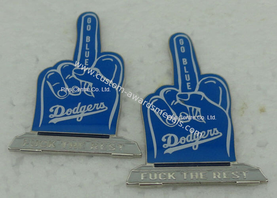 Copper Die Stamped Personalised Metal Pin Badges , Custom Made Enamel Pins
