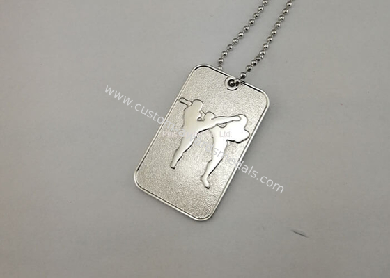 Printing Business Promotional Soft Enamel Army Dog Tags Stainless Steel Material