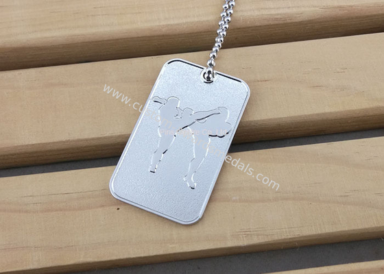 Printing Business Promotional Soft Enamel Army Dog Tags Stainless Steel Material