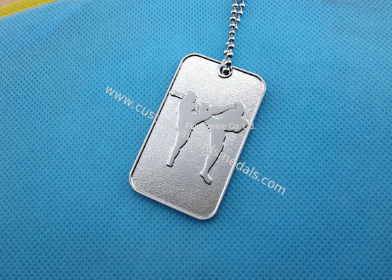 Printing Business Promotional Soft Enamel Army Dog Tags Stainless Steel Material