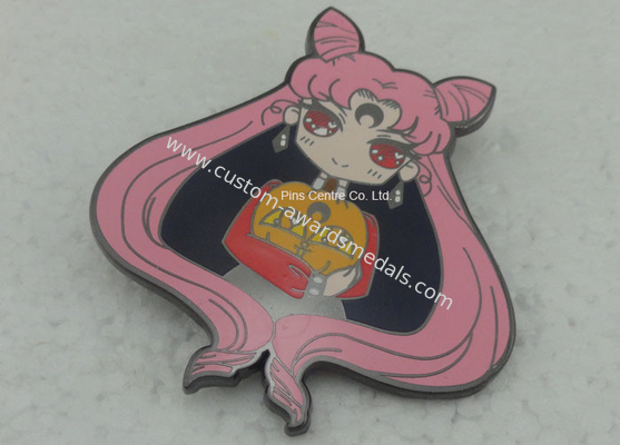 Personalised Hard Enamel Lapel Pin Gold Plating Plain And Flat Back