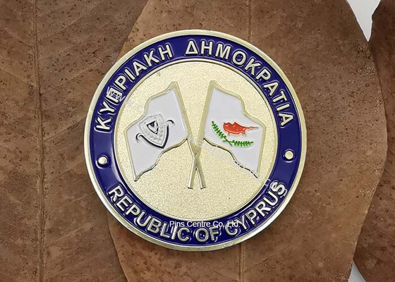 1.75 Inch Personalized Coins For Police And Army , Navy Custom Made Gold Coins