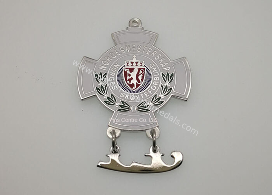 70*3mm Soft Enamel Medal  / Sports Awards Custom Diecast Medals