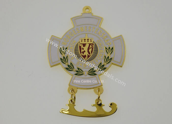 70*3mm Soft Enamel Medal  / Sports Awards Custom Diecast Medals