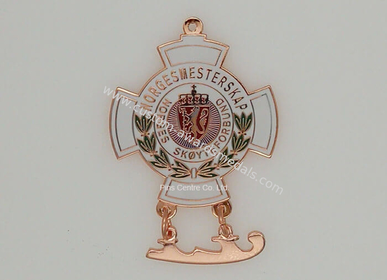 70*3mm Soft Enamel Medal  / Sports Awards Custom Diecast Medals