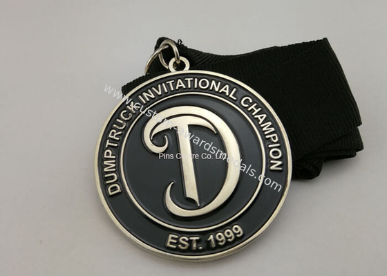 Olympic Triathlon Die Casting Medals With Ribbon Attachment  Eco - Friendly